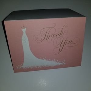 Set of 18 bridal thank you cards